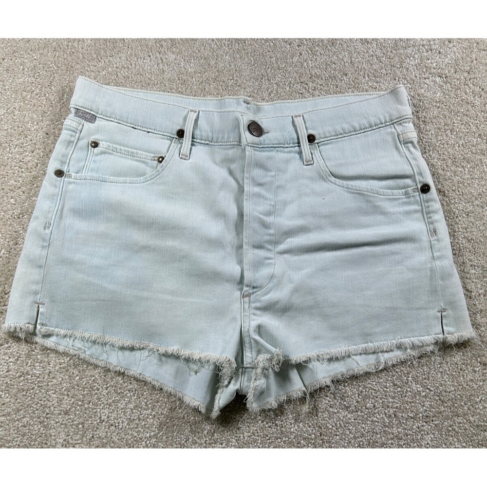 Citizens Of Humanity C Of H Size 28 Blue Denim Cut Off Shorts Frayed Hem Booty
